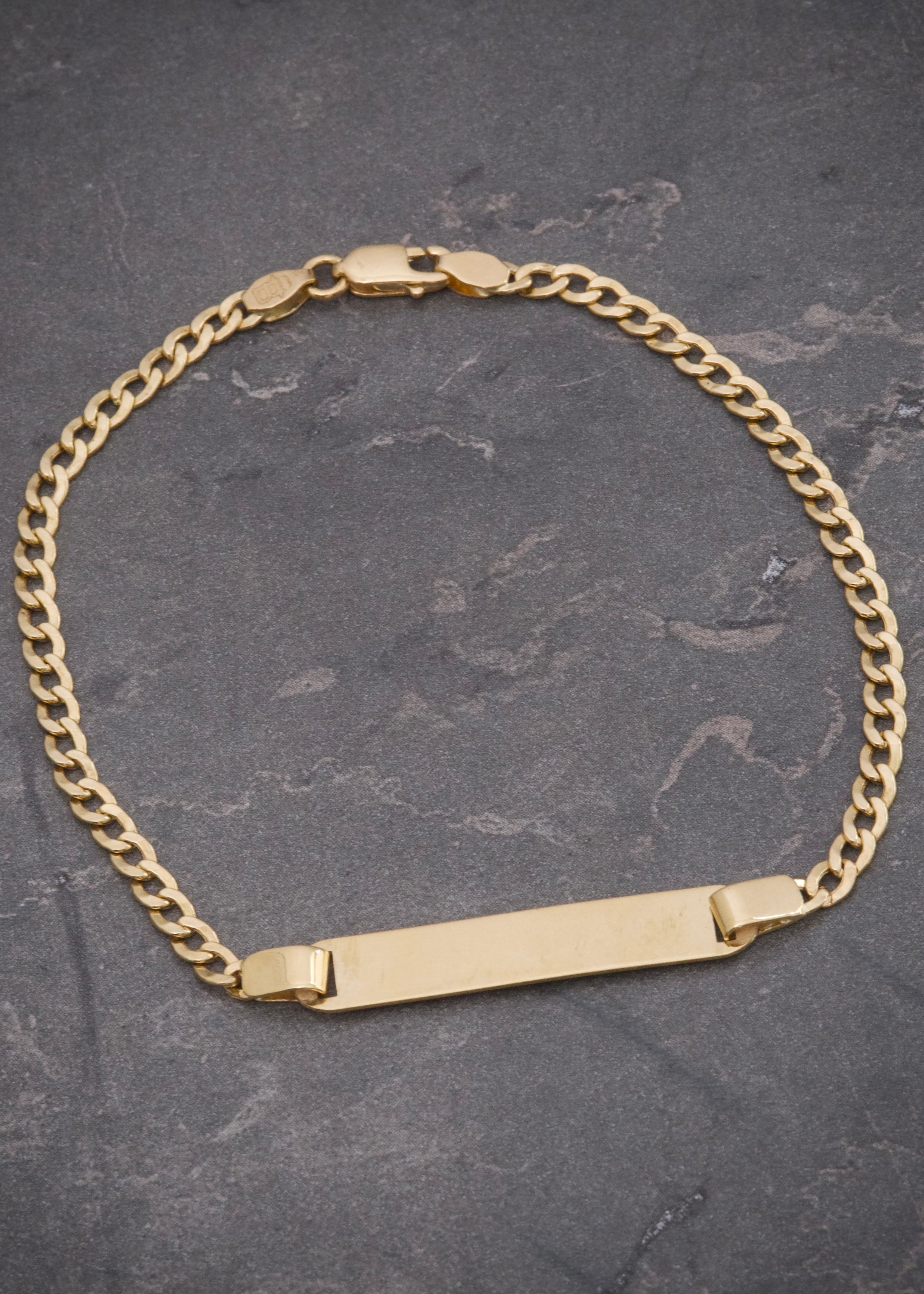 Pulso con placa 3.1gr / Largo 18cm / Oro Amarillo italy cte M