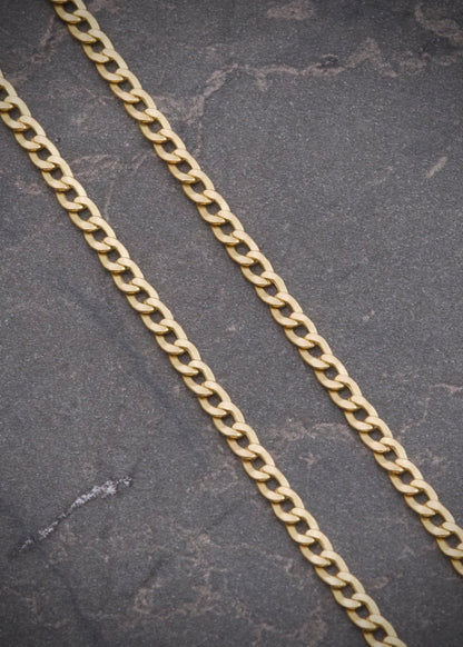 Cadena Cubana 3.95gr / Largo 63cm / Oro Amarillo italy cte M