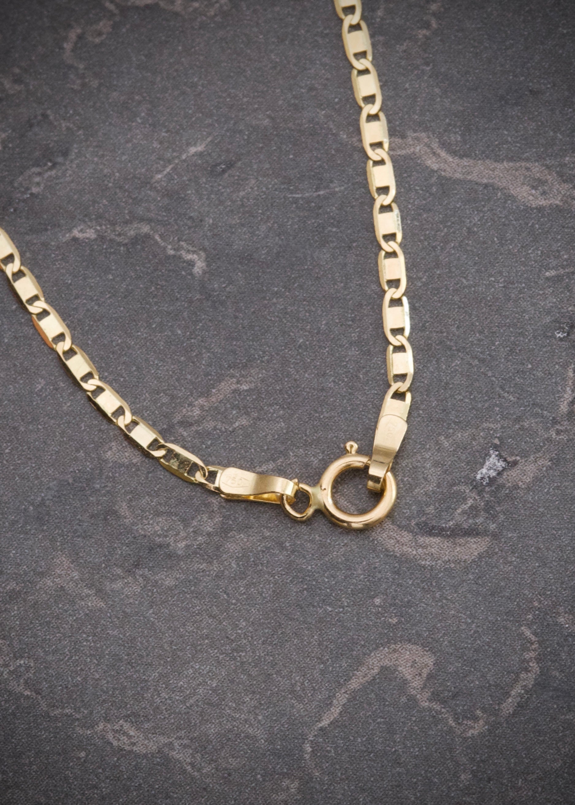 Cadena plana 2.15gr / Largo 50cm / Oro Amarillo italy +3 P