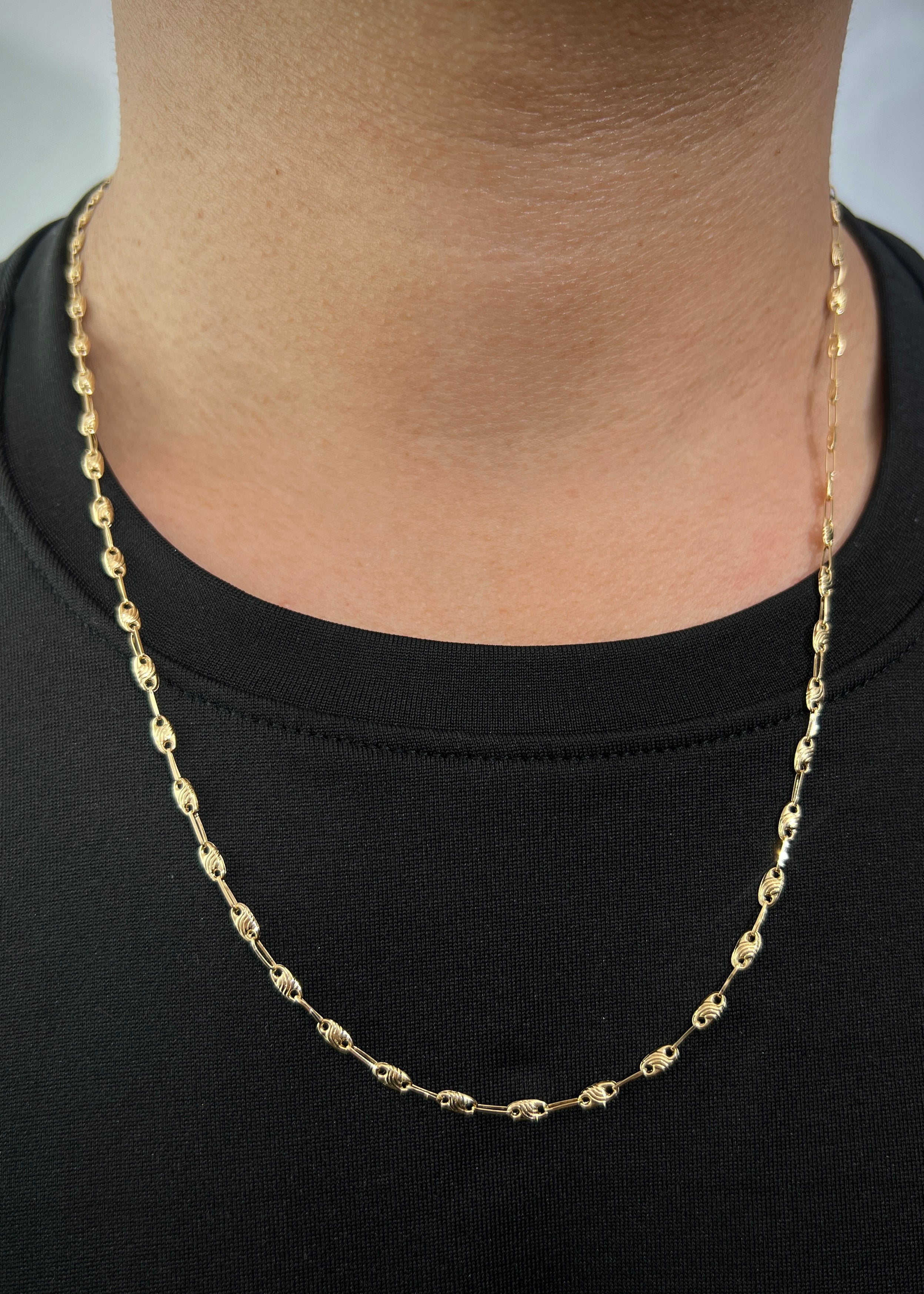 Cadena gc diamantada 4.4gr / Largo 55cm / Oro Amarillo Nac M