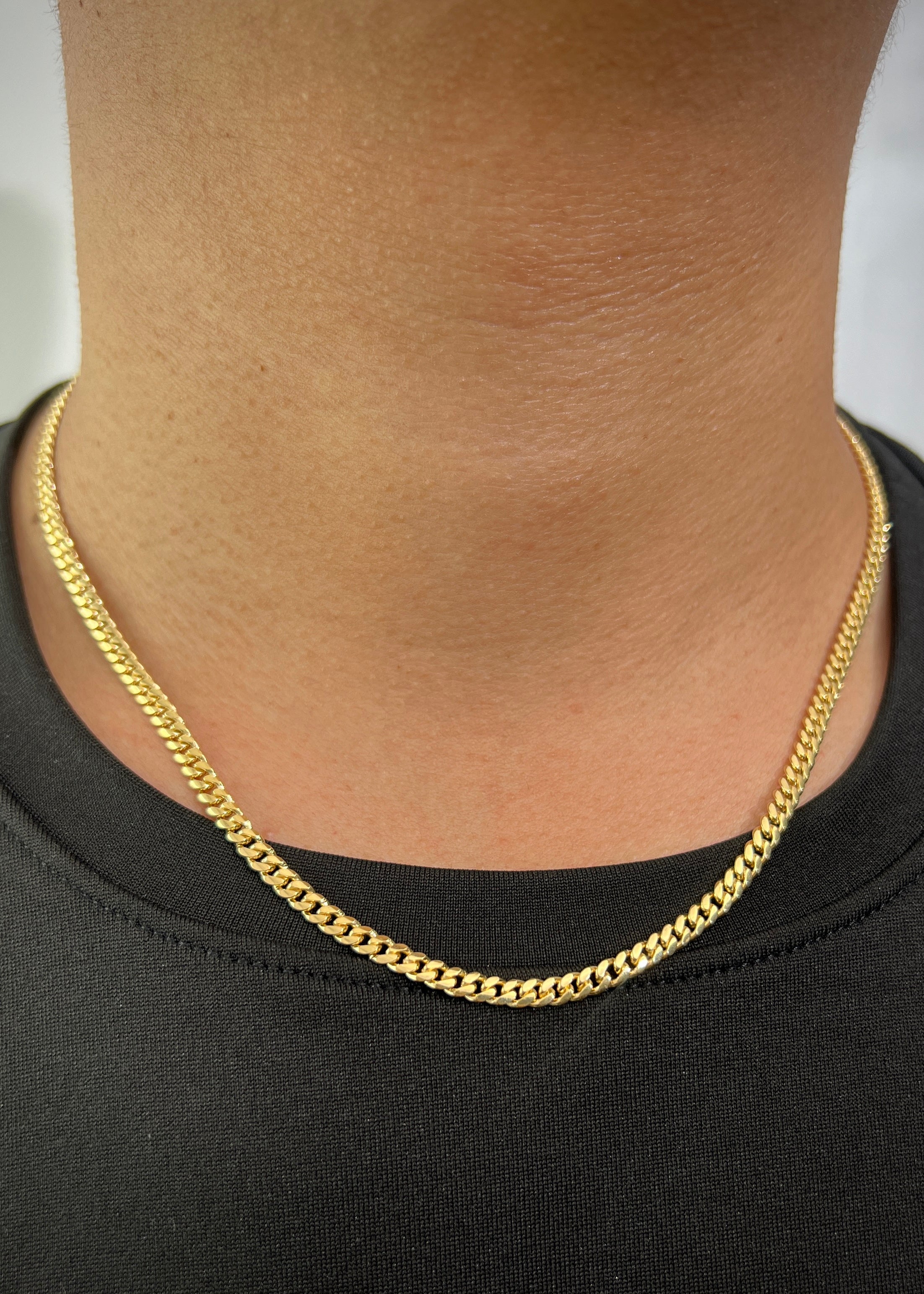 Cadena cubana 27.4gr / Largo 50cm / Oro Amarillo Nac B