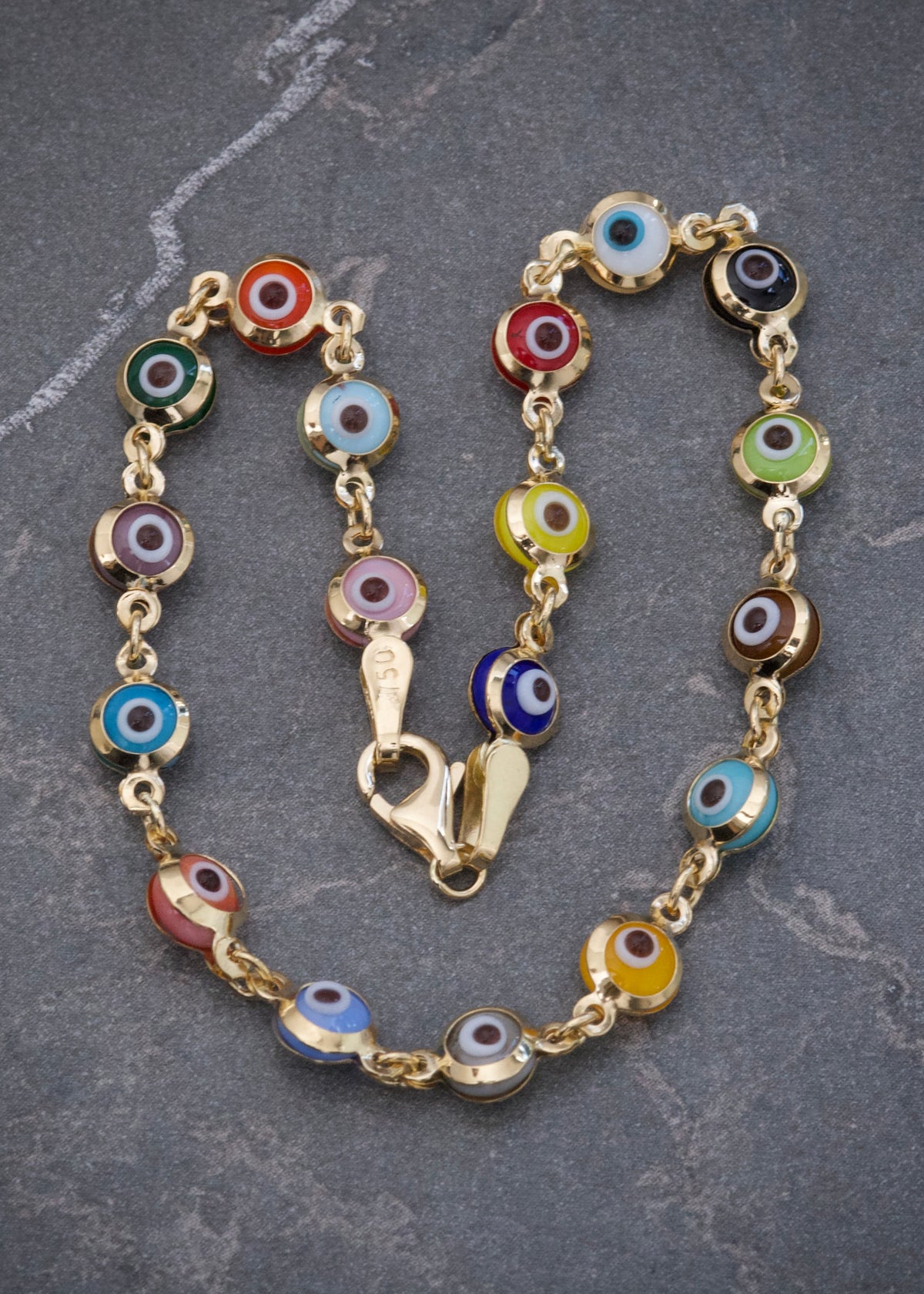 pulso de Ojo Turco 4gr / 18.5cm — Oro Amarillo