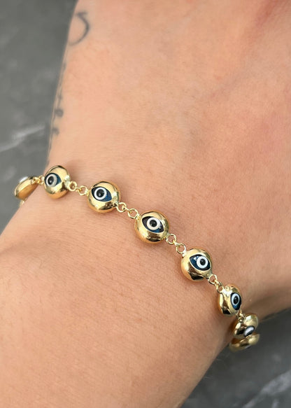 Pulso Ojo Turco 6.7gr / 19cm / 7mm — Oro Amarillo