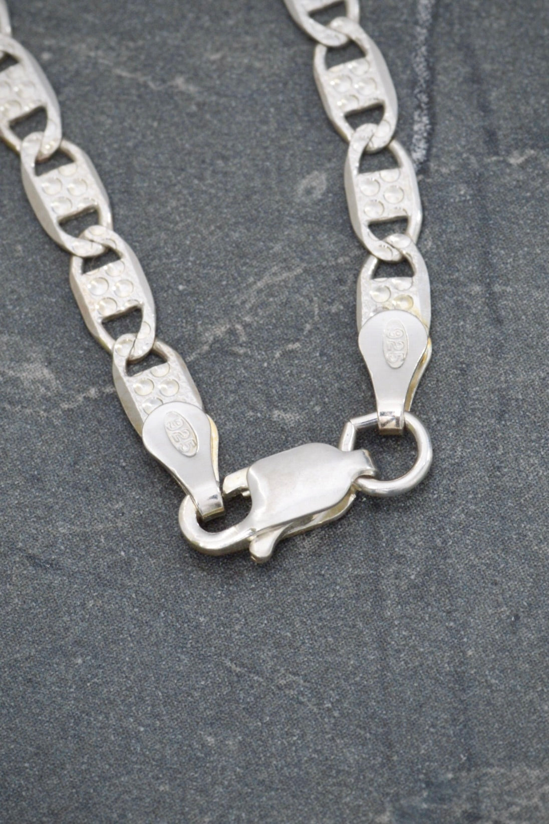 Cadena plana diamantada 9.75gr / Largo 60cm / Plata M