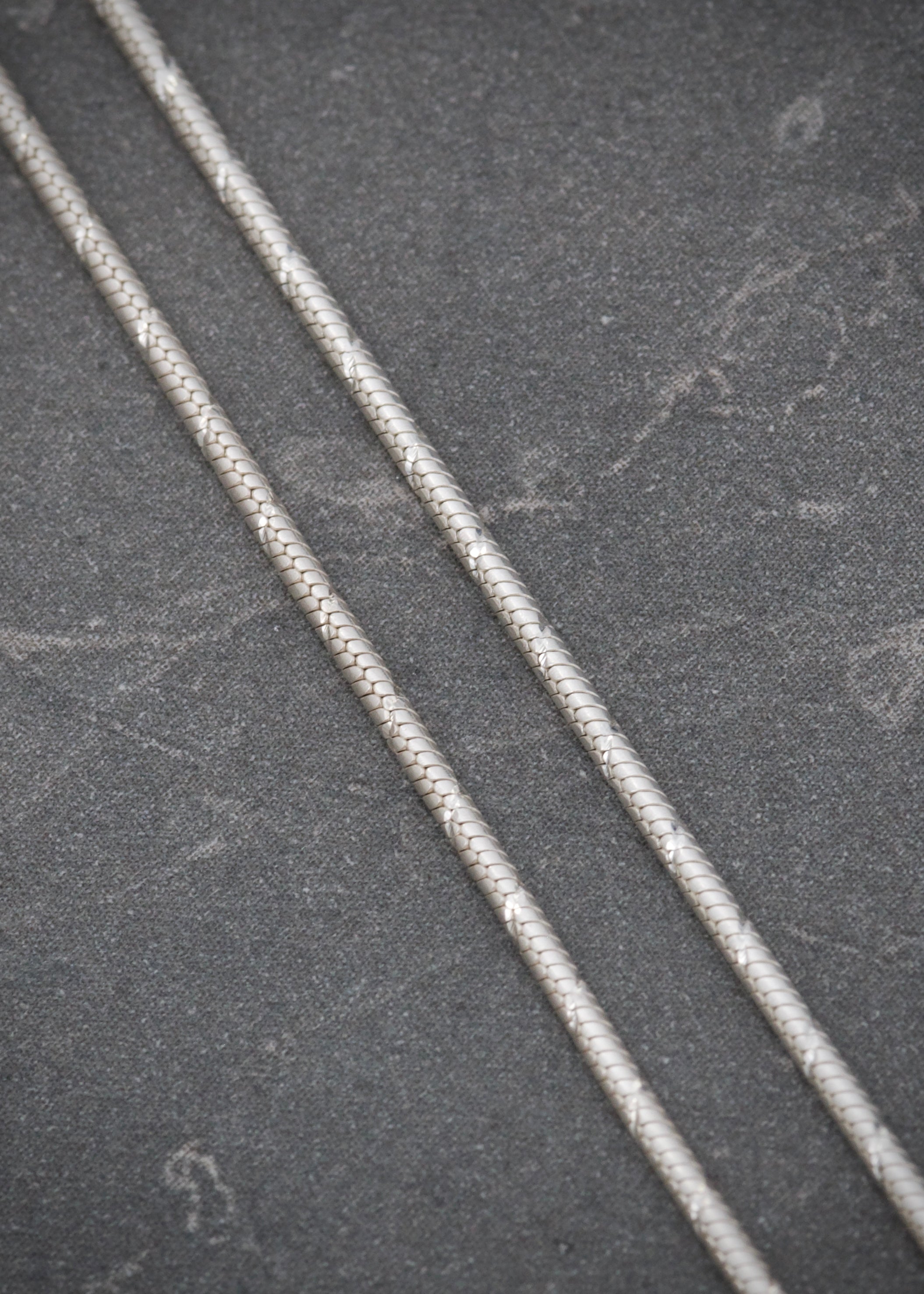 Cadena cola de raton 4.7gr / Largo 45cm / Plata M