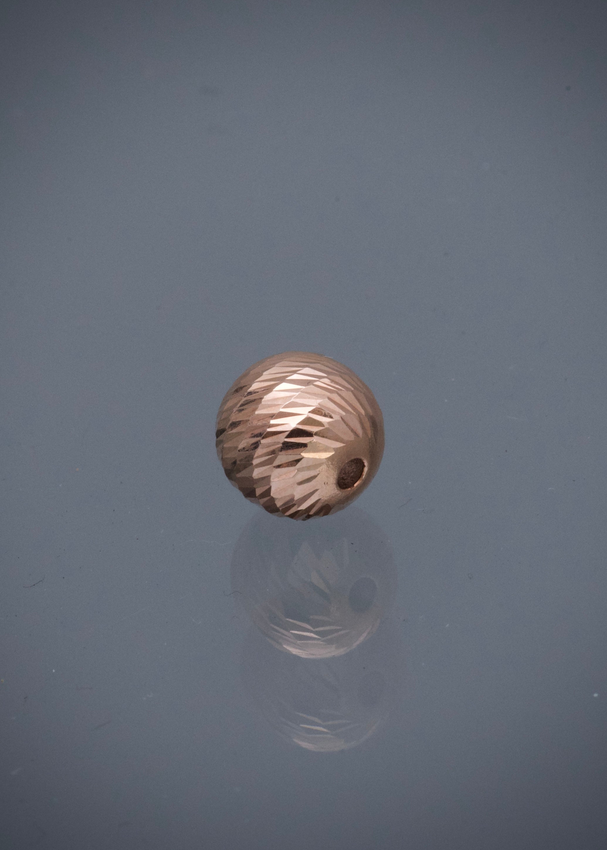 Bolas diamantada 10mm 0.65gr / Oro Rosado Nac B