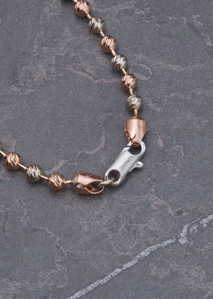 Cadena Militar Diamantada 30.5gr / 72cm / 4mm — Dos Oros