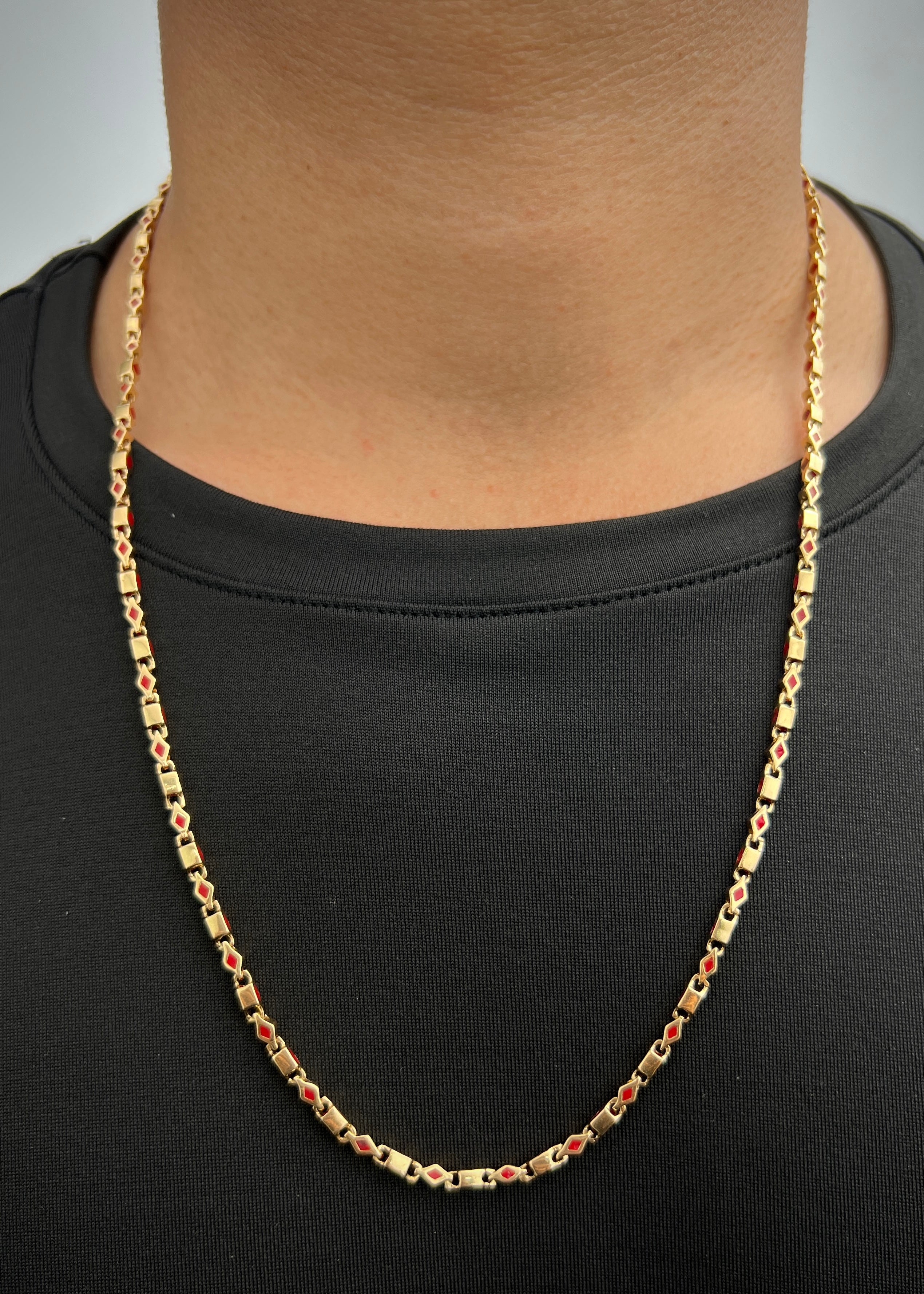 Cadena Rustica 32.55gr / 60cm / 2.9mm — Oro Amarillo