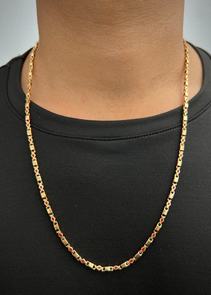 Cadena Rustica 32.55gr / 60cm / 2.9mm — Oro Amarillo