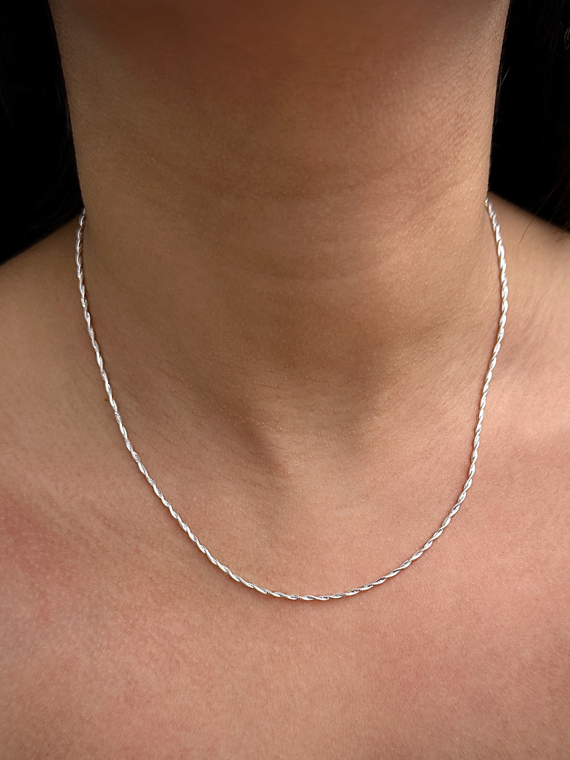 Cadena lazo 4.4gr / Largo 45cm / Plata M