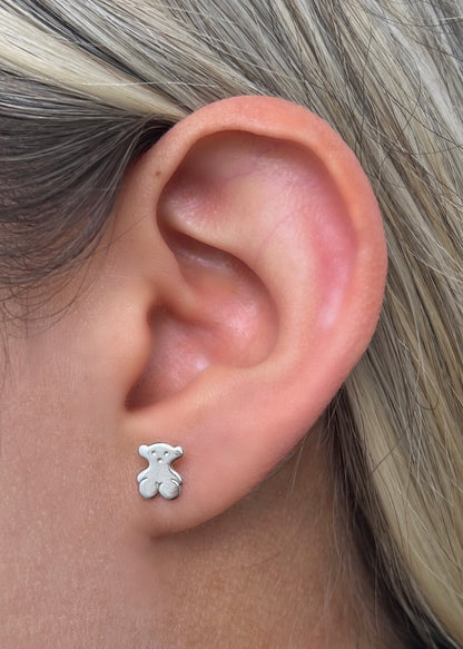 Topos oso th 0.6gr / Largo 0.7cm / Oro Blanco Nac M