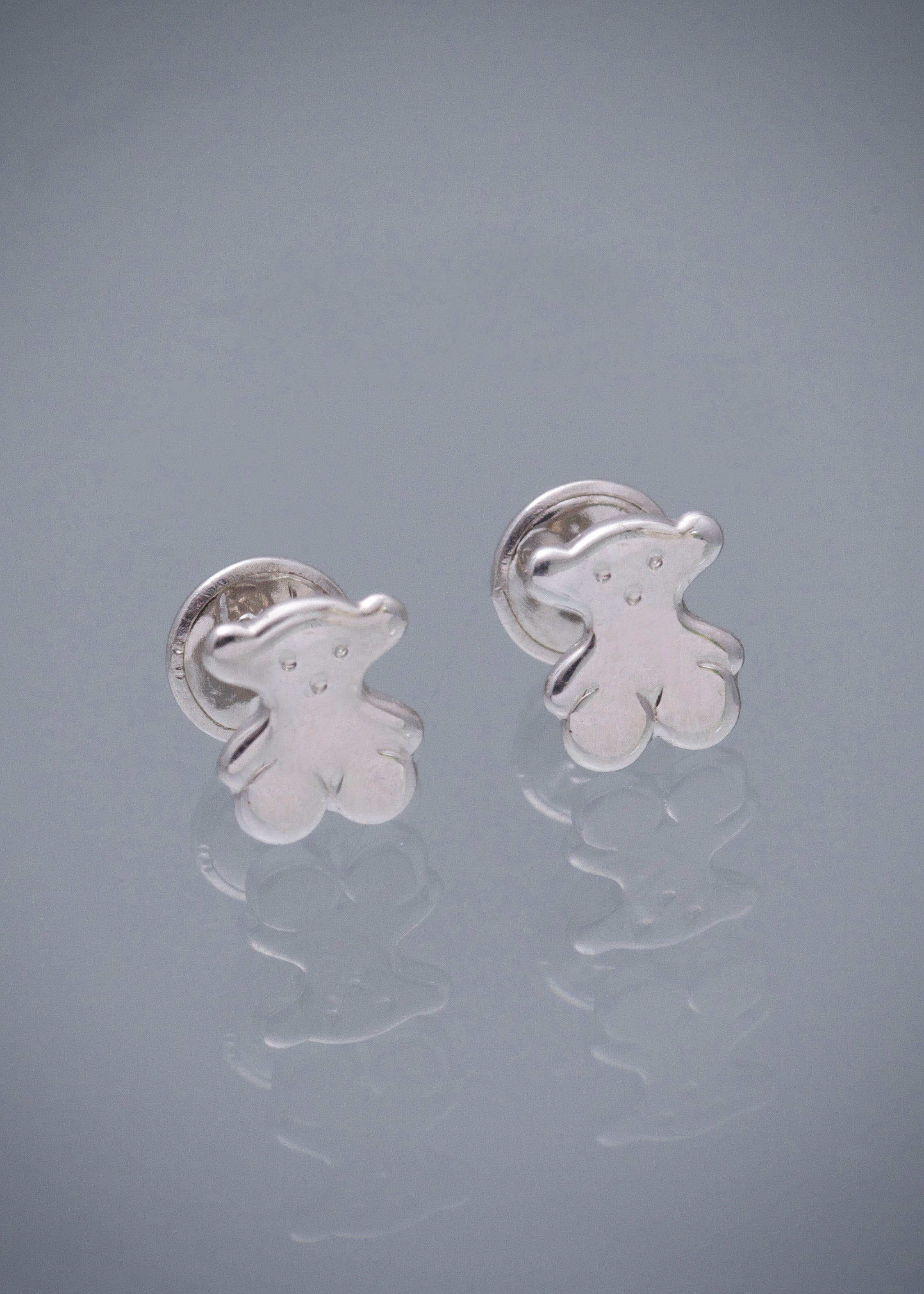 Topos oso th 0.6gr / Largo 0.7cm / Oro Blanco Nac M