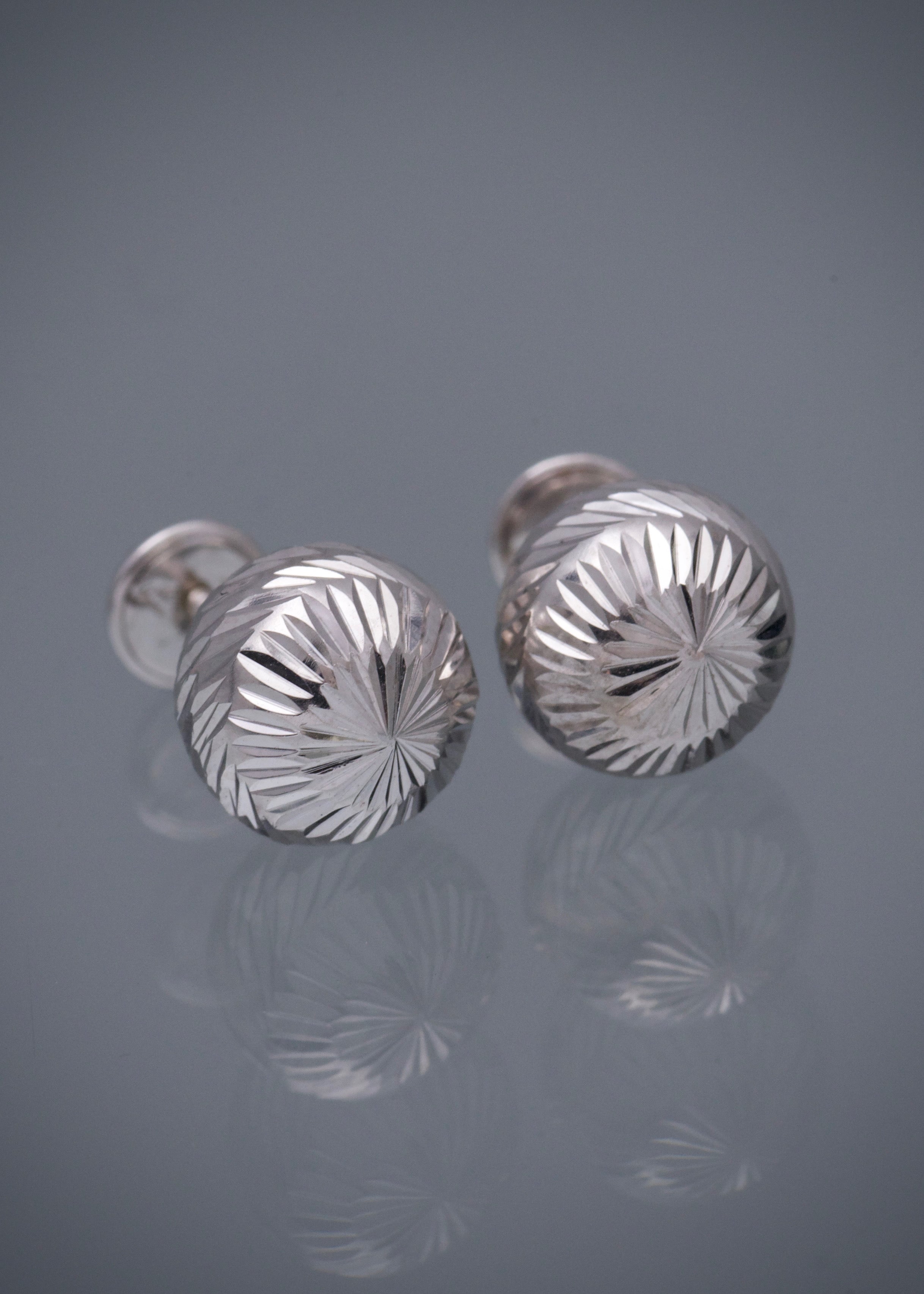 Topos bola diamantada 9mm 1.45gr / Oro Blanco Nac M