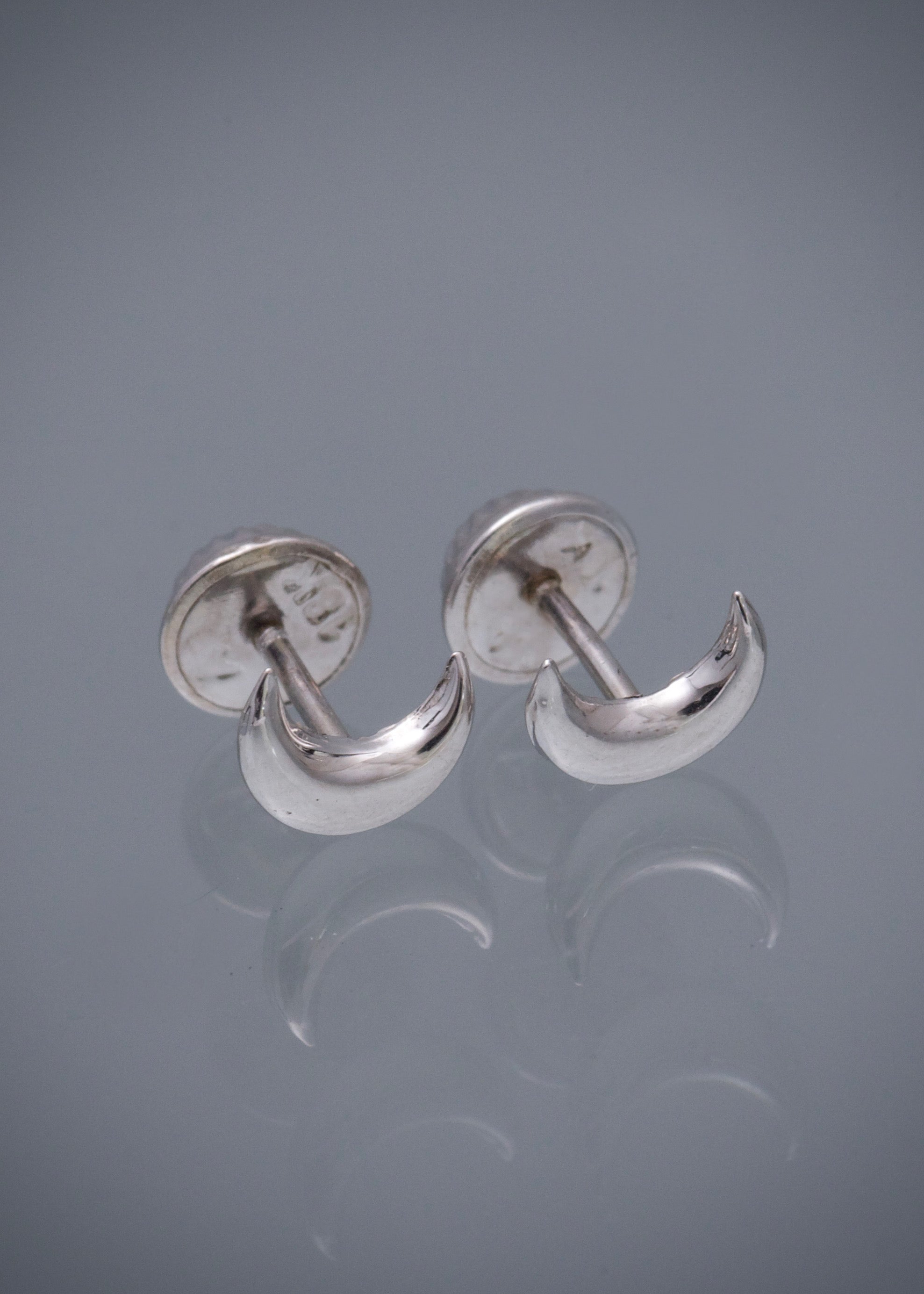 Topos Luna 0.5gr / Largo 0.6cm / Oro Blanco Nac M