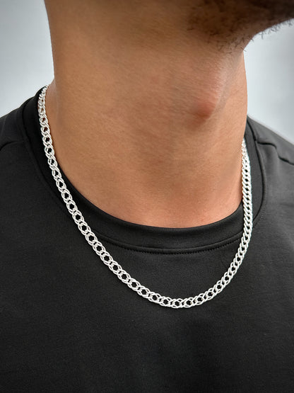 Cadena aro seguido doble 22.9gr / Largo 55cm / Plata P