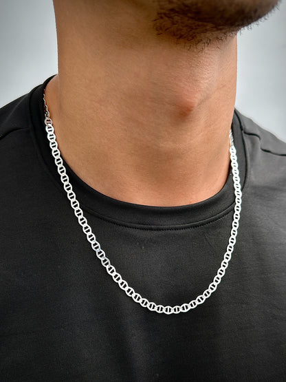 Cadena escalera 12.5gr / Largo 60cm / Plata P