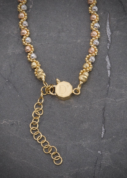 Cadena rustica diamantada 27.7gr / Largo 70cm / Tres Oros italy +4 M