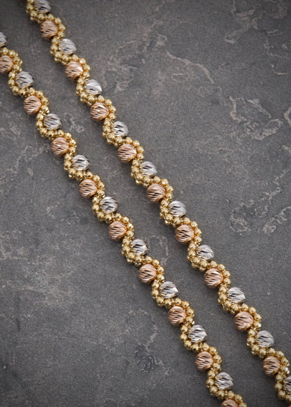 Cadena rustica diamantada 27.7gr / Largo 70cm / Tres Oros italy +4 M