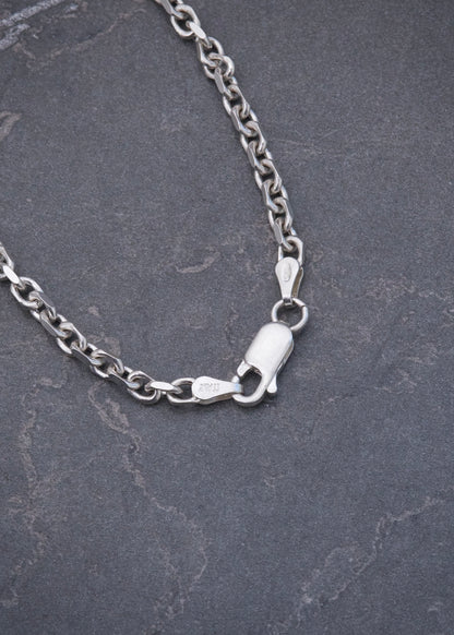 Cadena Lucky Clover Diamantada 23.7gr / 50cm / 13.8mm — Plata 925