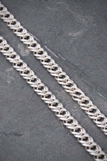 Cadena aro seguido doble 43.6gr / Largo 65cm / Plata P