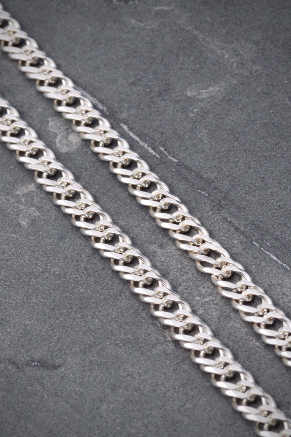 Cadena aro seguido doble 43.6gr / Largo 65cm / Plata P
