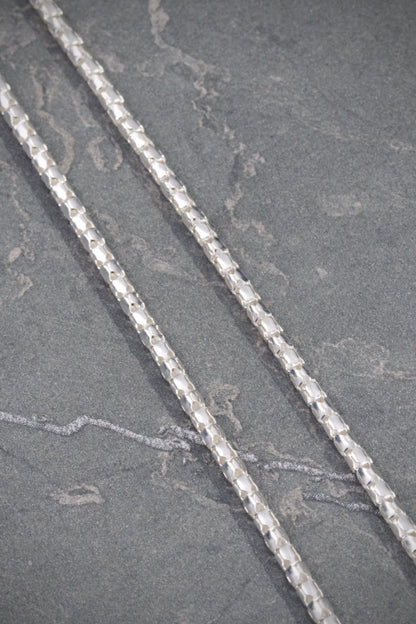 Cadena cola de raton 7.6gr / Largo 55cm / Plata M