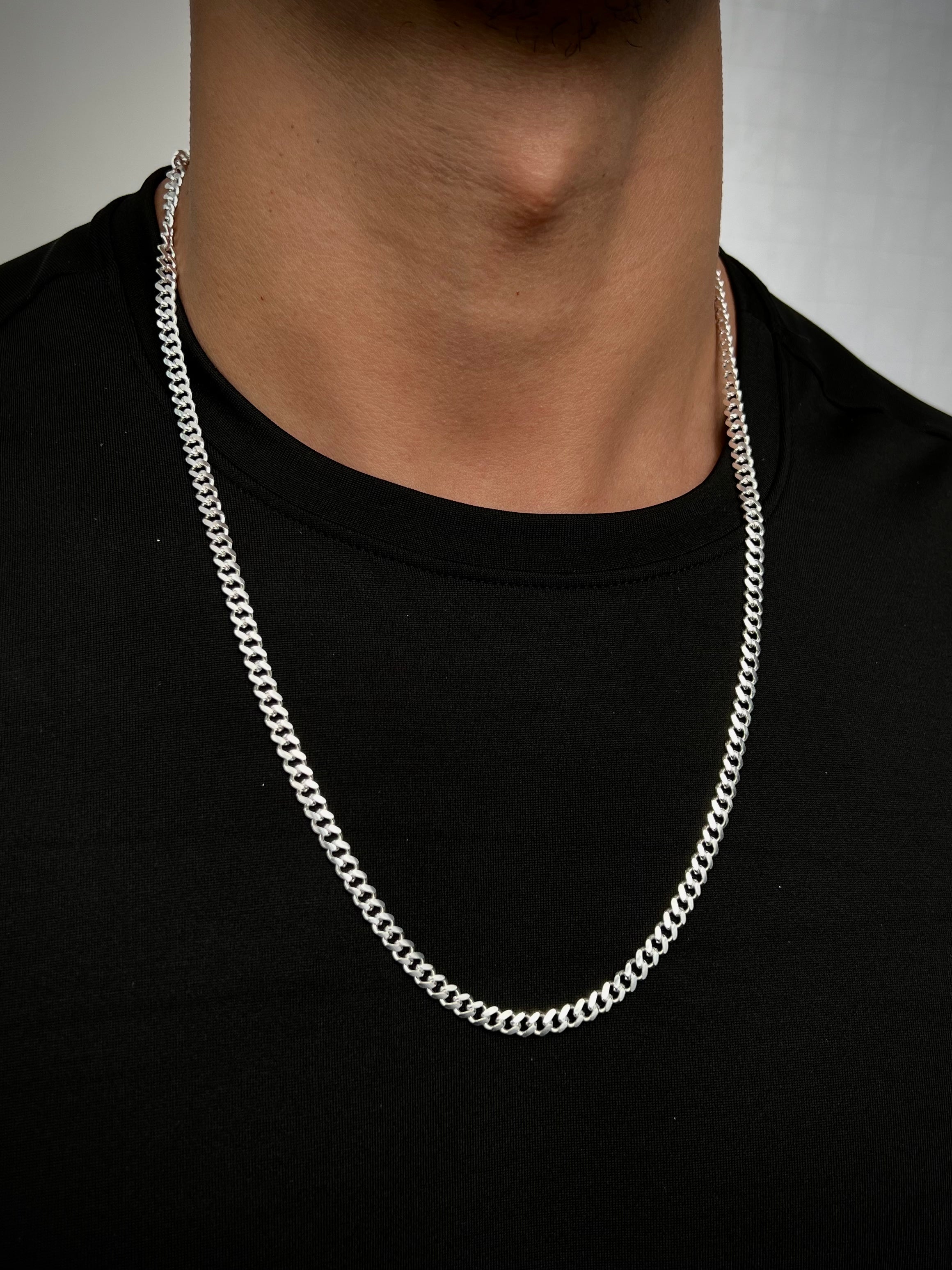 Cadena cubana 25.3gr / Largo 65cm / Plata M