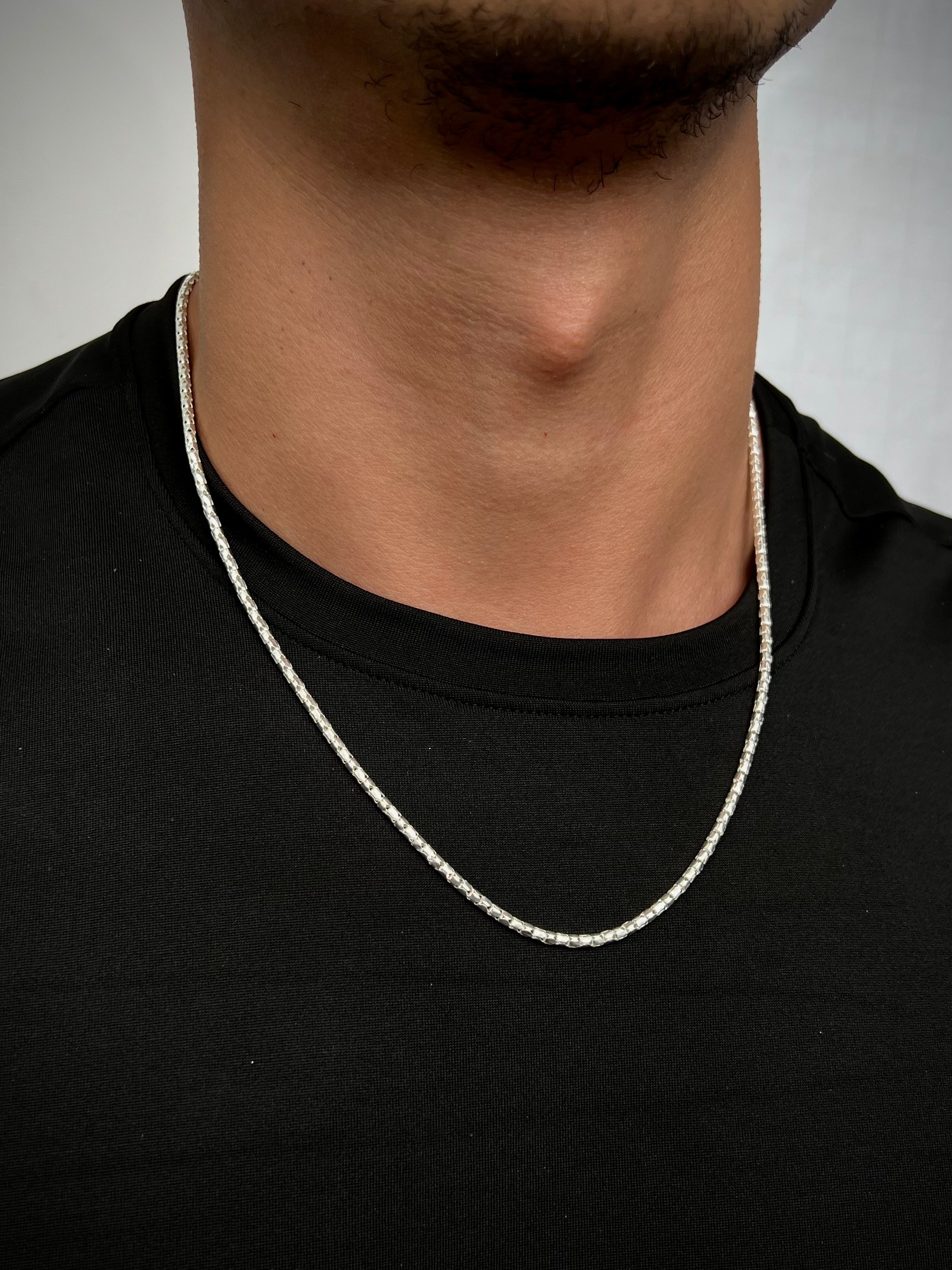 Cadena cola de raton 7.6gr / Largo 55cm / Plata M