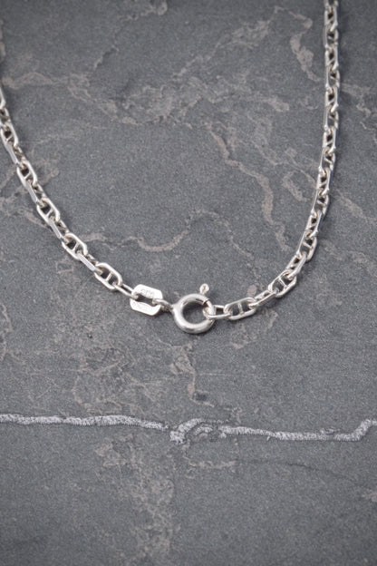 Cadena escalera 6.35gr / Largo 50cm / Plata B