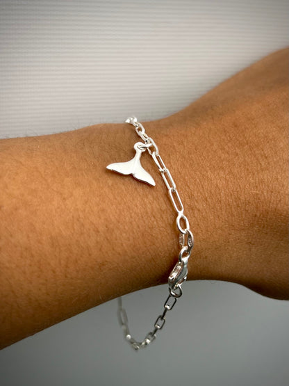 Pulso paper clip 2.45gr / Largo 19cm / Plata B