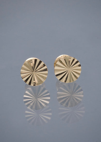 Topos Circulo Diamantado 0.6gr / 0.7cm / 7mm — Oro Amarillo