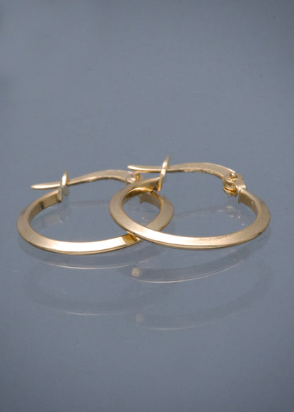 Candongas Lisas 1gr / 2cm / 1.6mm — Oro Amarillo