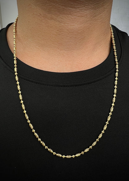 Cadena especial diamantada 18.2gr / Largo 60cm / Oro Amarillo (Joya) B