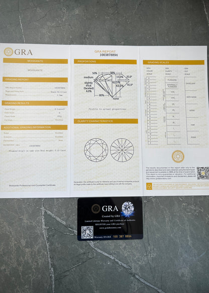 Cadena tenis con 1450pts de moissanita 25.55gr / Largo 50cm / Plata P