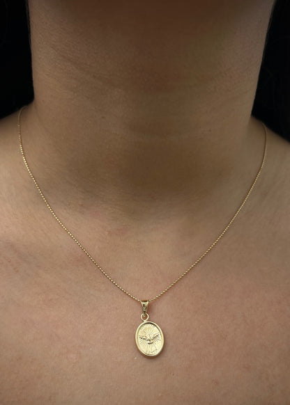 Dije espiritu santo 0.9gr / Largo 2.4cm / Oro Amarillo Nac B