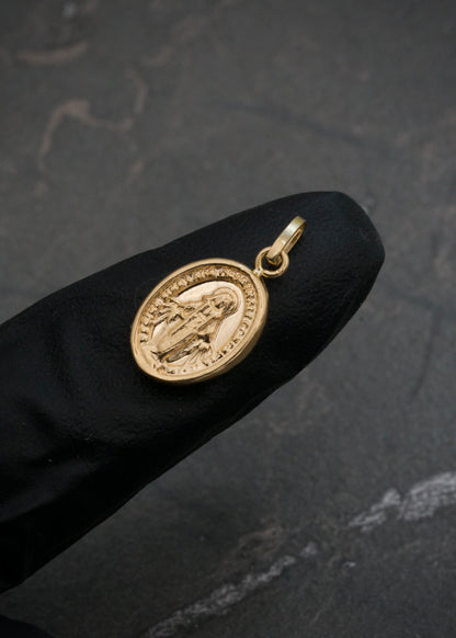 Dije Virgen de la milagrosa 0.5gr / Largo 1.9cm / Oro Amarillo Nac B