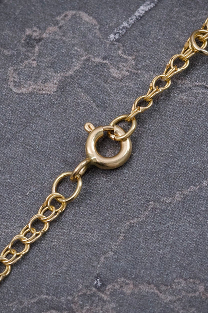 Pulso bebe con Placa 1.3gr / Largo 14cm / Oro Amarillo Nac P