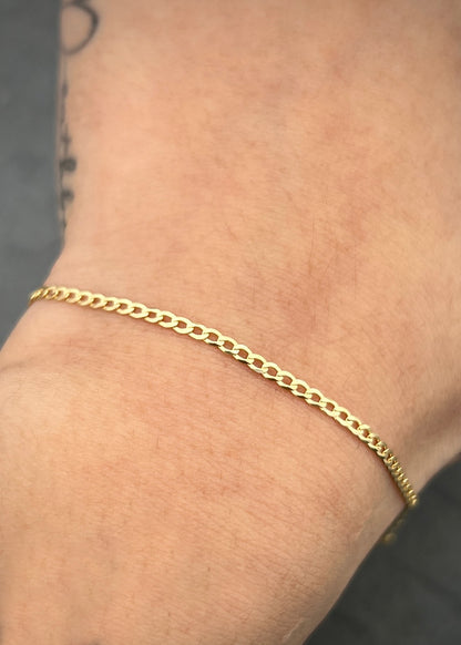 Pulso cubano 1.75gr / Largo 18.5cm / Oro Amarillo italy +2 M