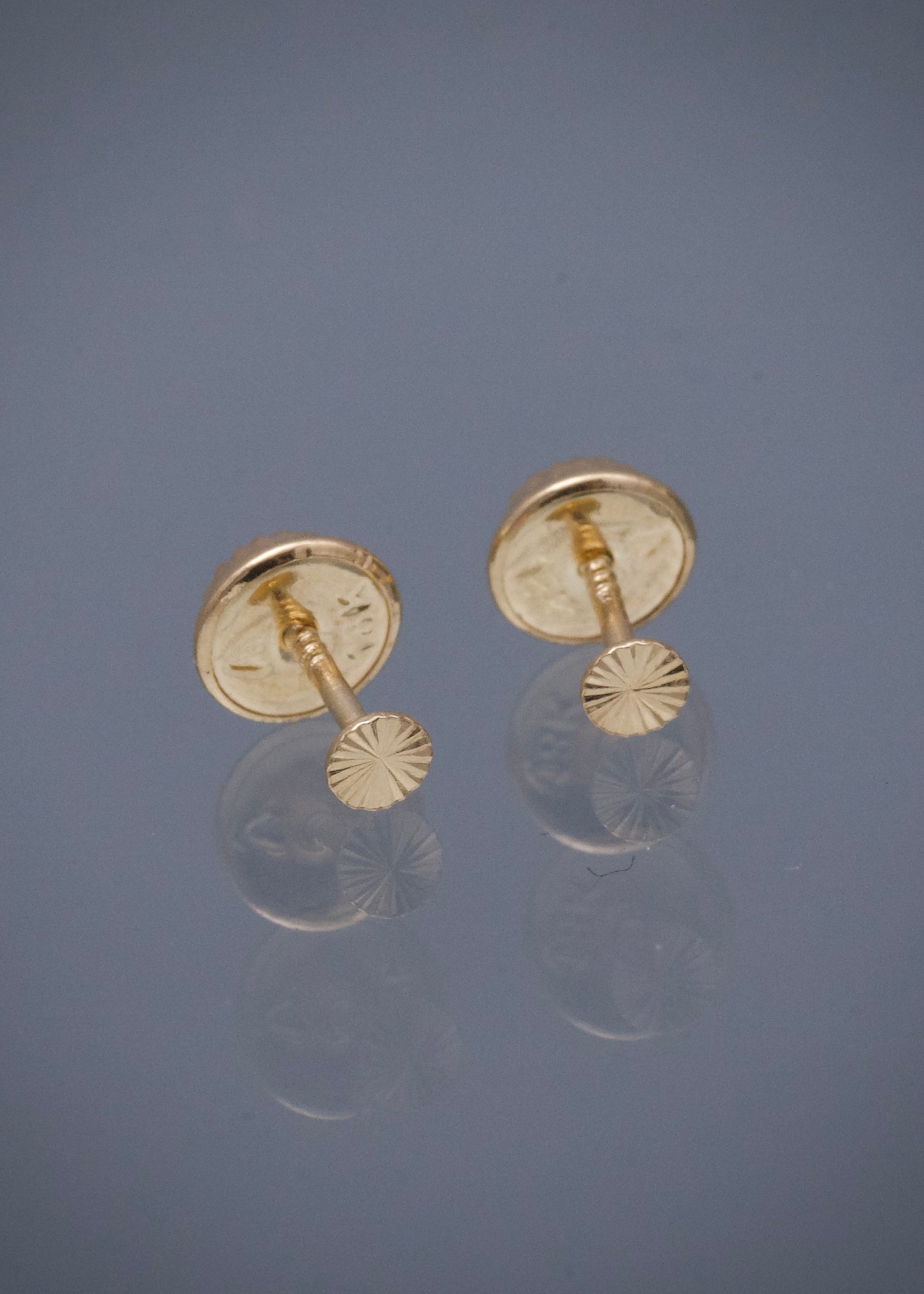 Topos Circulo DiamantadO 0.35gr / Largo 0.32cm — Oro Amarillo