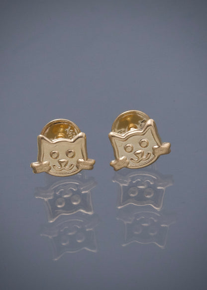 Topos de gato 0.65gr / Largo 0.5cm — Oro Amarillo