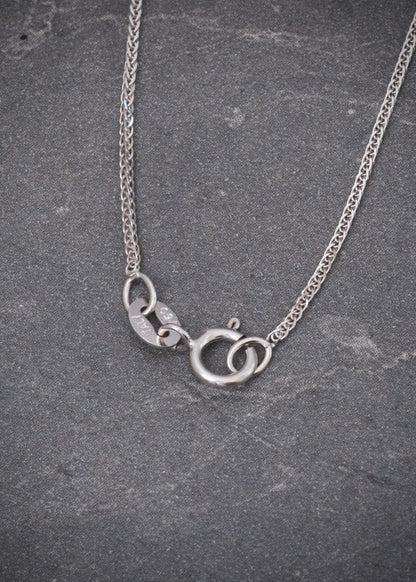 Cadena mini franco 1.75gr / Largo 50cm / Oro Blanco italy +3 P