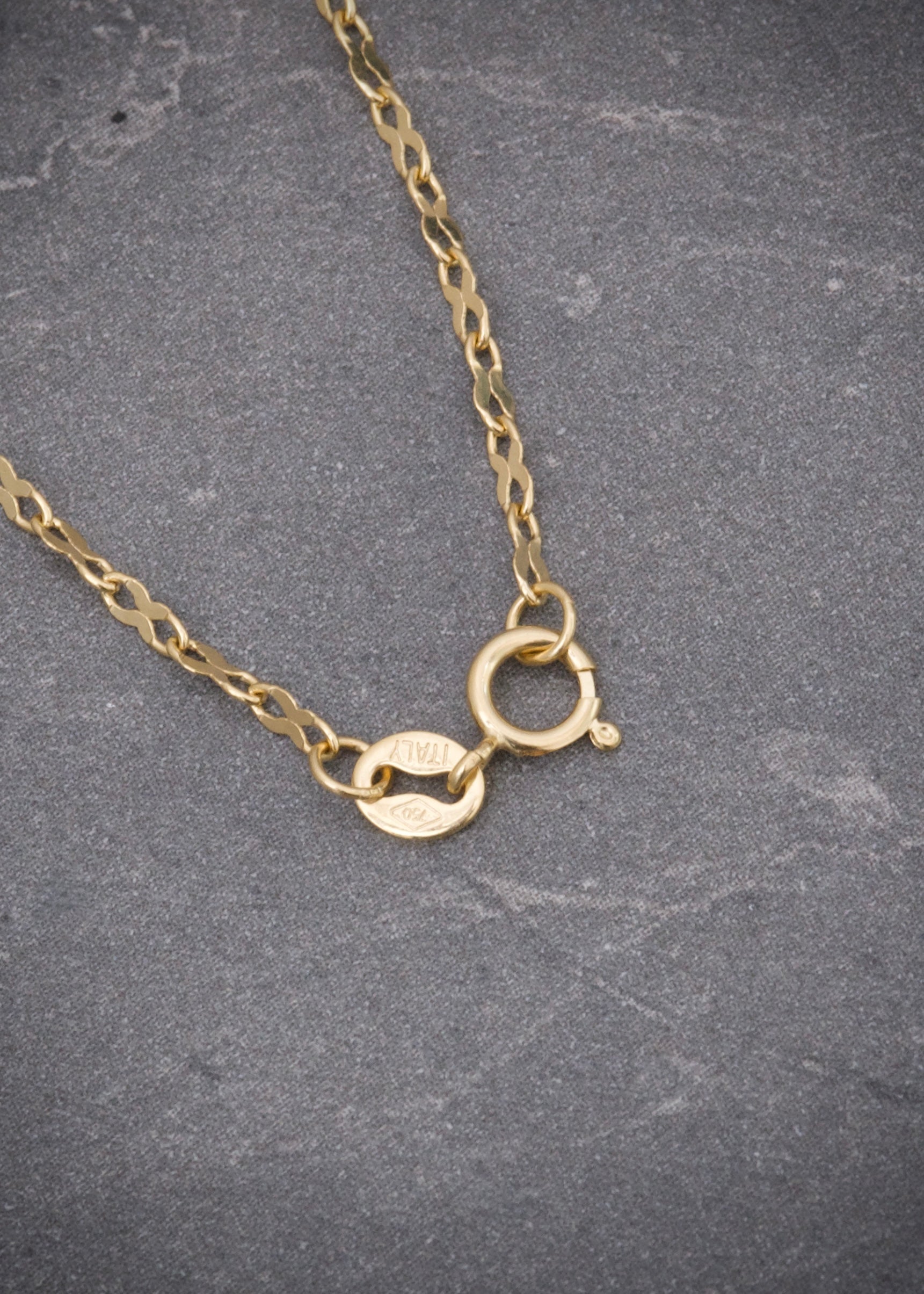 Cadena flor espejo 1.9gr / Largo 50cm / Oro Amarillo italy +3 M