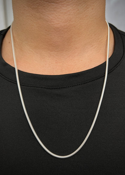 Cadena cola de raton 13.15gr / Largo 60cm / — — Plata