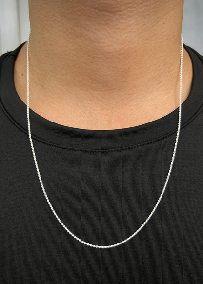 Cadena lazo 4.2gr / Largo 60cm / — — Plata