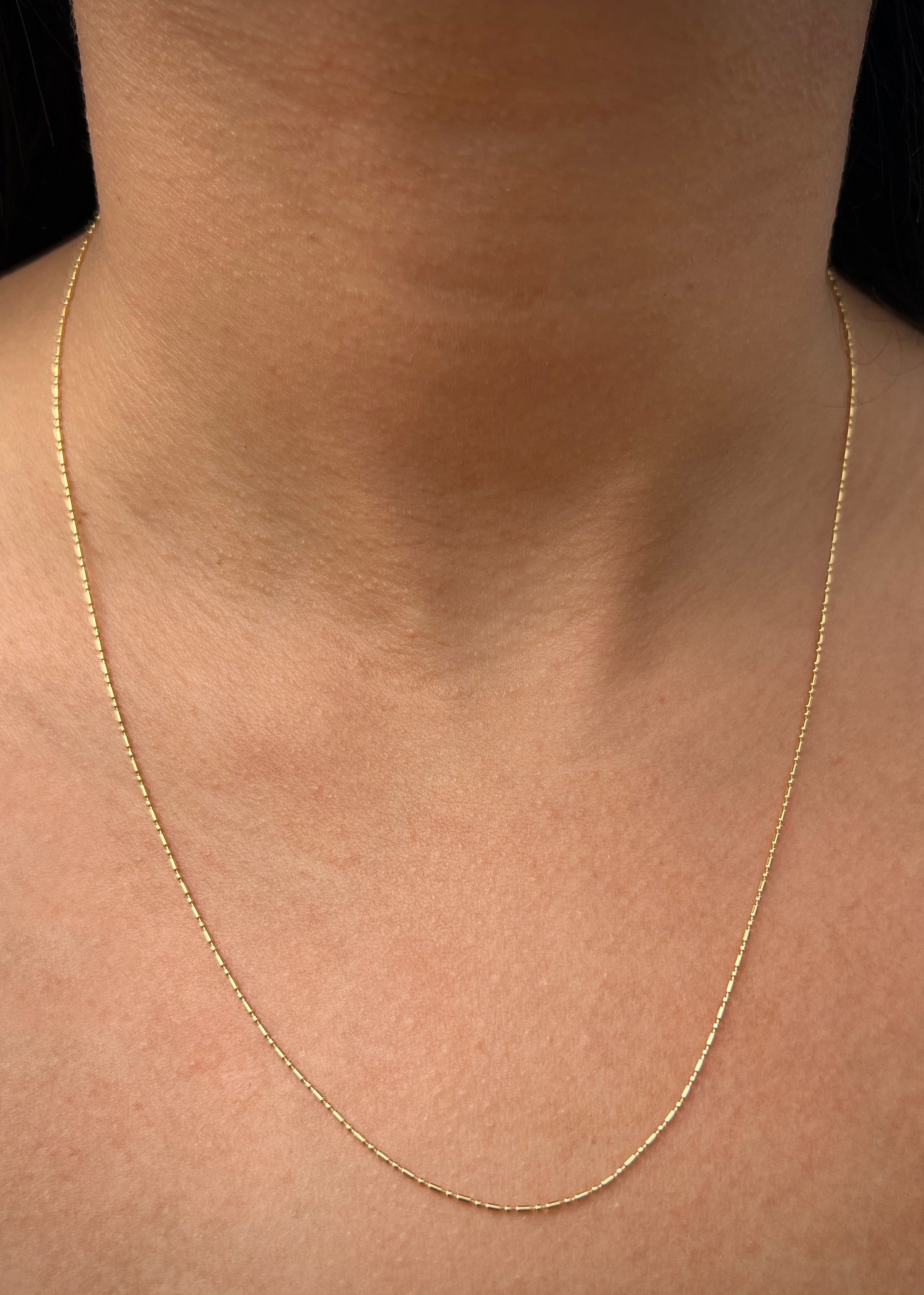 Cadena palito bolita 1.7gr / Largo 50cm / Oro Amarillo italy +3 B