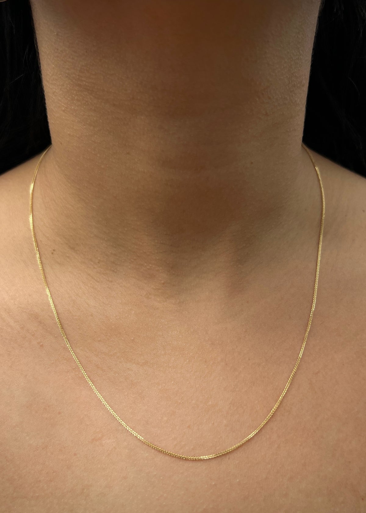 Cadena Franco 1.8gr / 50cm / 0.7mm — Oro Amarillo