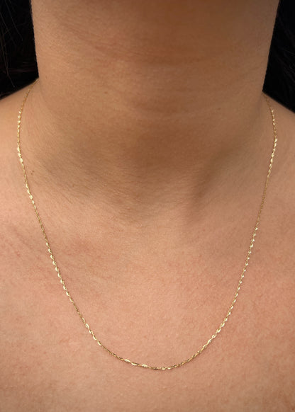 Cadena escalera 1.15gr / Largo 45cm / Oro Amarillo italy +3*