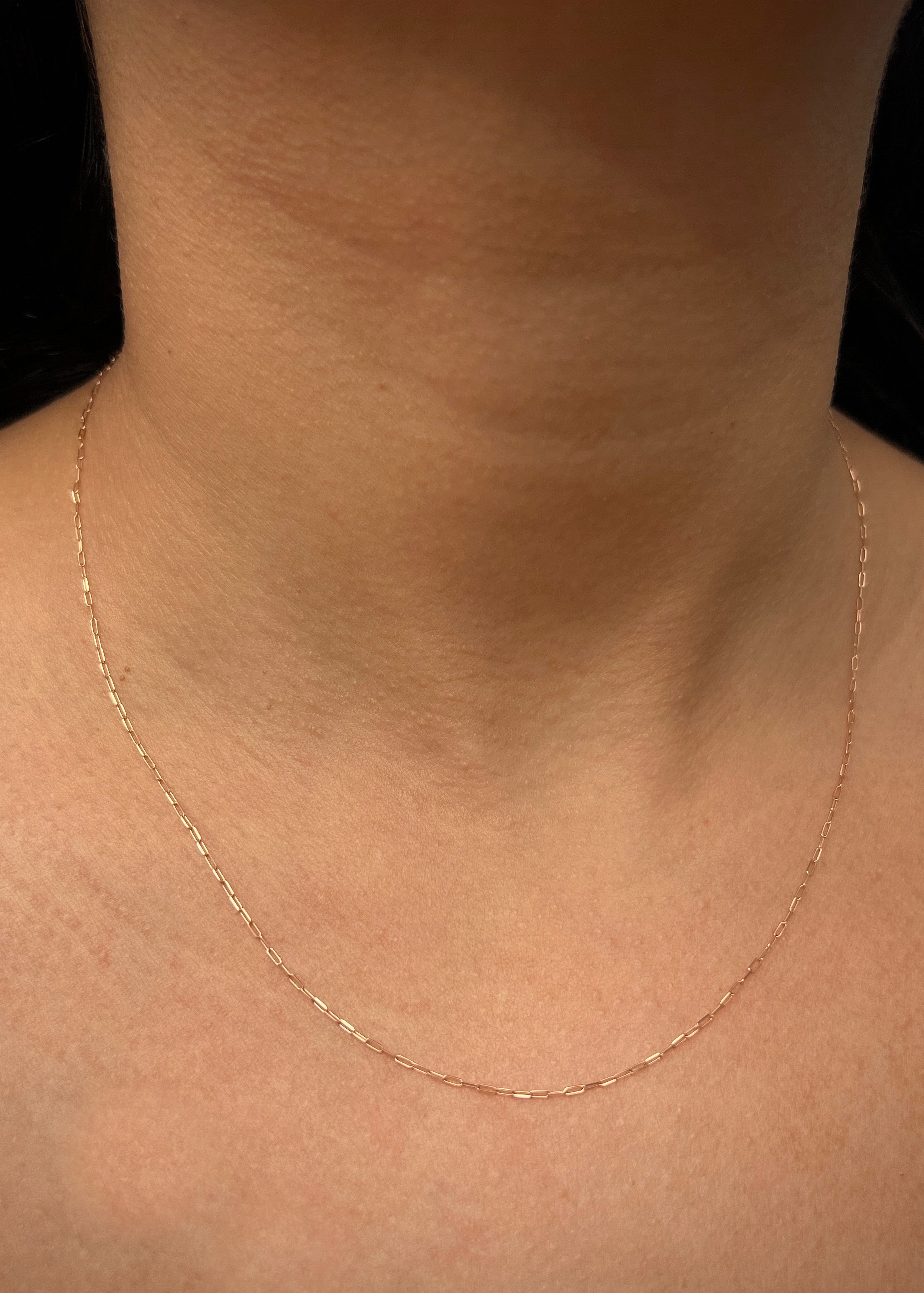 Cadena paper clip 1.05gr / Largo 50cm / Oro Rosado italy +3 B