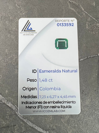 esmeralda cuadrada 148pts  (Joya) B