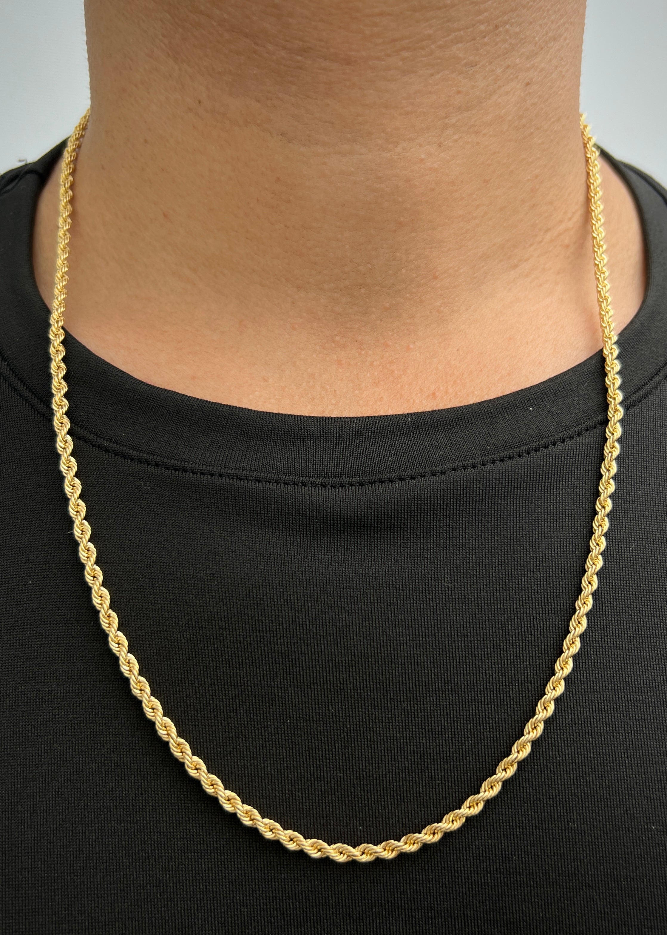 Cadena Lazo 12.3gr / 60cm / 3.3mm — Oro Amarillo